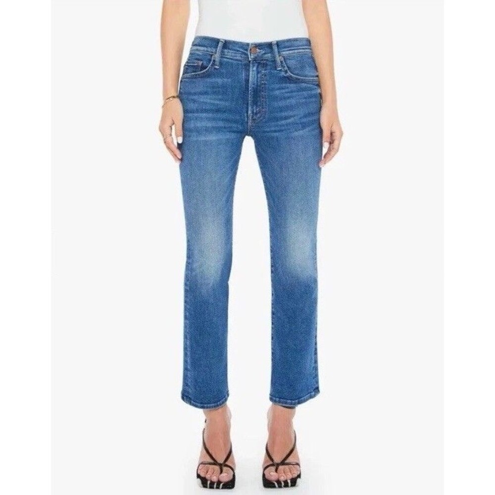 MOTHER Women's Blue Boot Cut Jeans